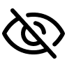 Icon de olhos para senha.